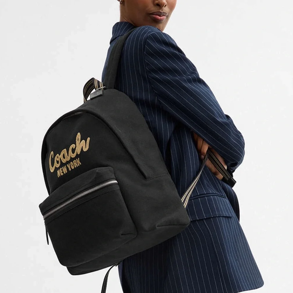 COACH Large Cargo Backpack Bag Black NWT - Picture 9 of 9